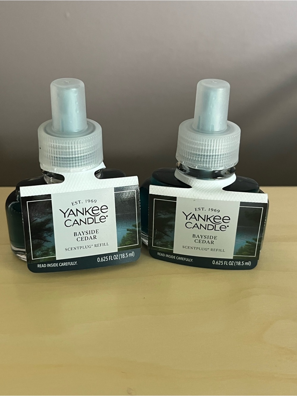 Two New Yankee Candle Bayside Cedar Plug In Scented Refills
